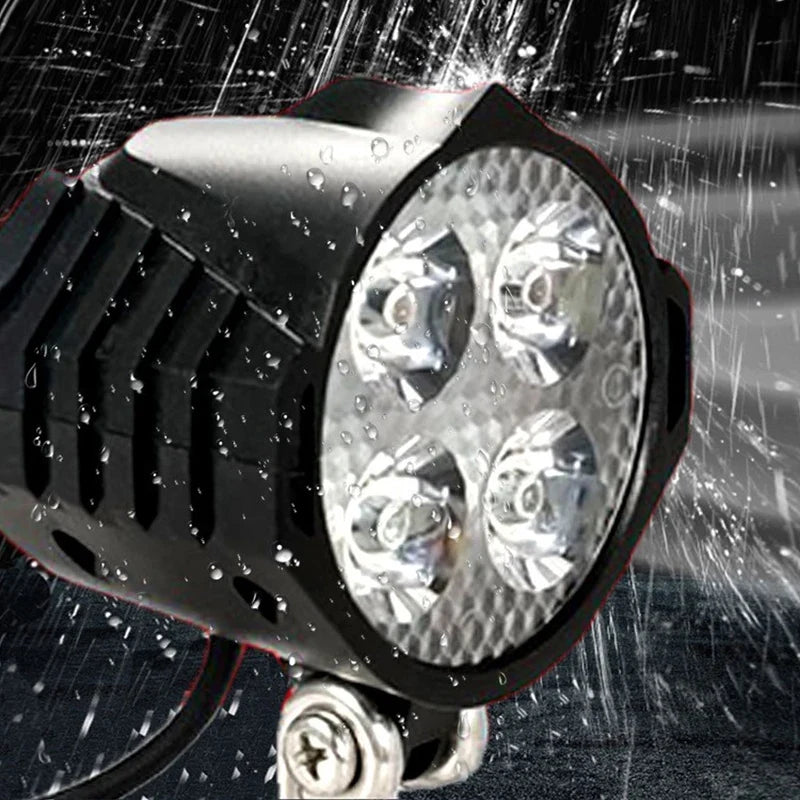 E-Bike 12V 24V 36V 48V 60V 72V Electric Bicycle Light with Horn Waterproof IPX4 Headlight Horn Set Front Headlight Horn Set