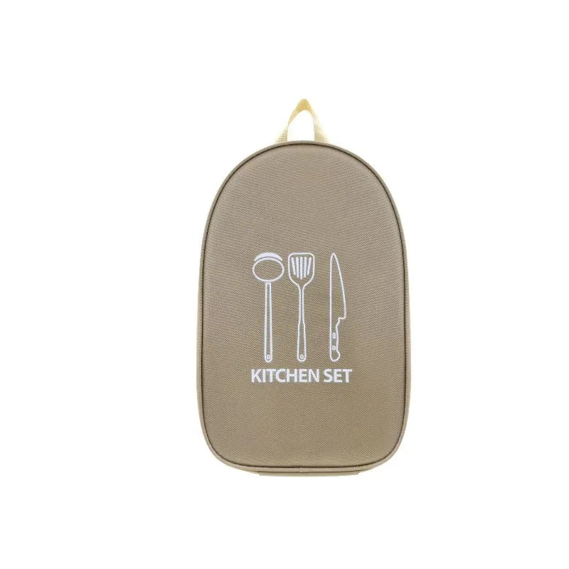 Camping Travel Cooking Utensils Organizer Travel Bag Portable Pouch