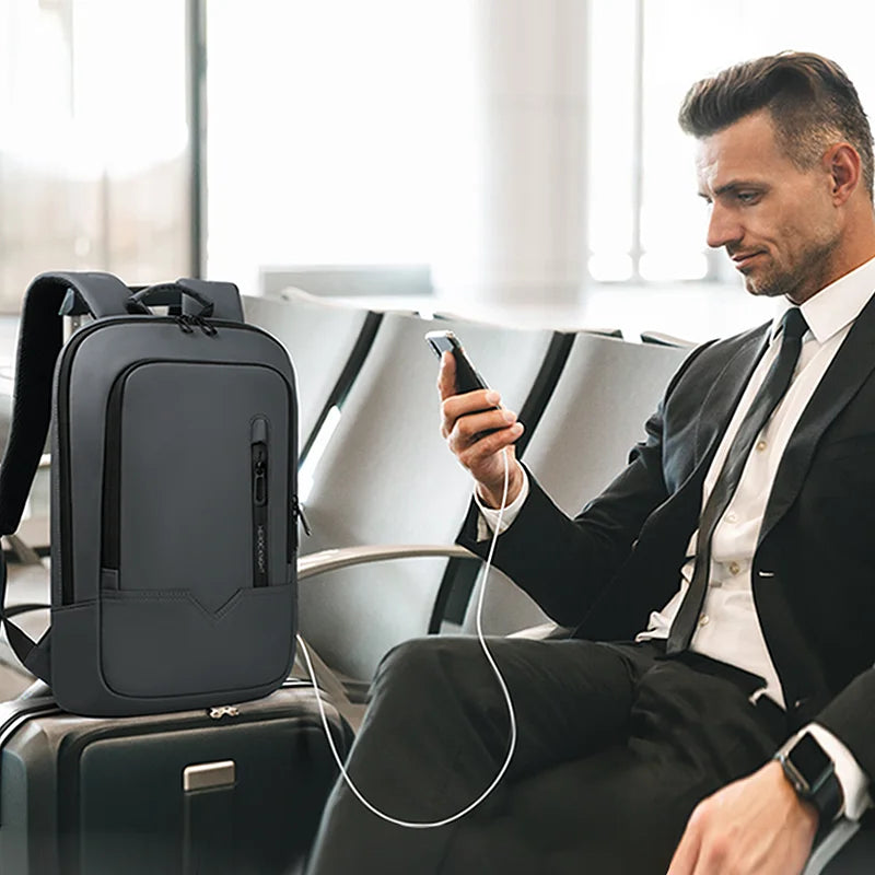 Heroic Knight Laptop Work Backpack Slim Men Waterproof Multifunctional 15.6"17" Business Trip Backpack Fashion Male School Bag