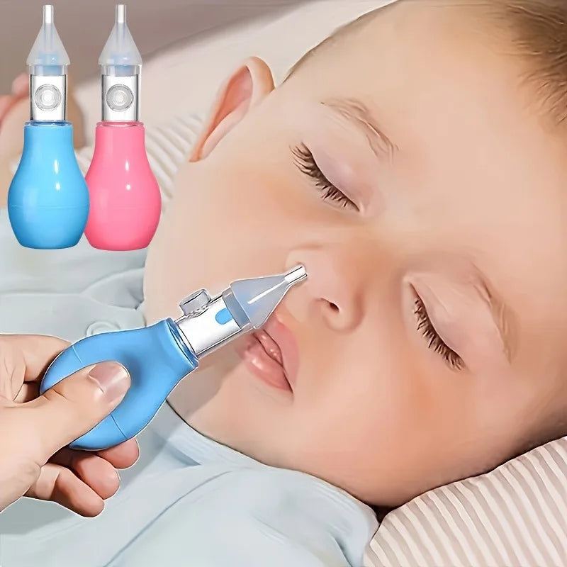 Silicone Nasal Aspirator for Baby Suction Pump Nose Cleaner Children Kids Soothing Nose Cleaning Device Nasal Cleaning Tools
