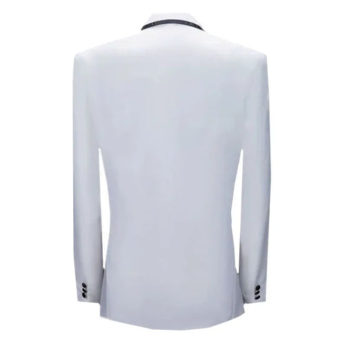 (jacket+pants) Men Fashion Wedding Banquet Party Flower Suits Singer
