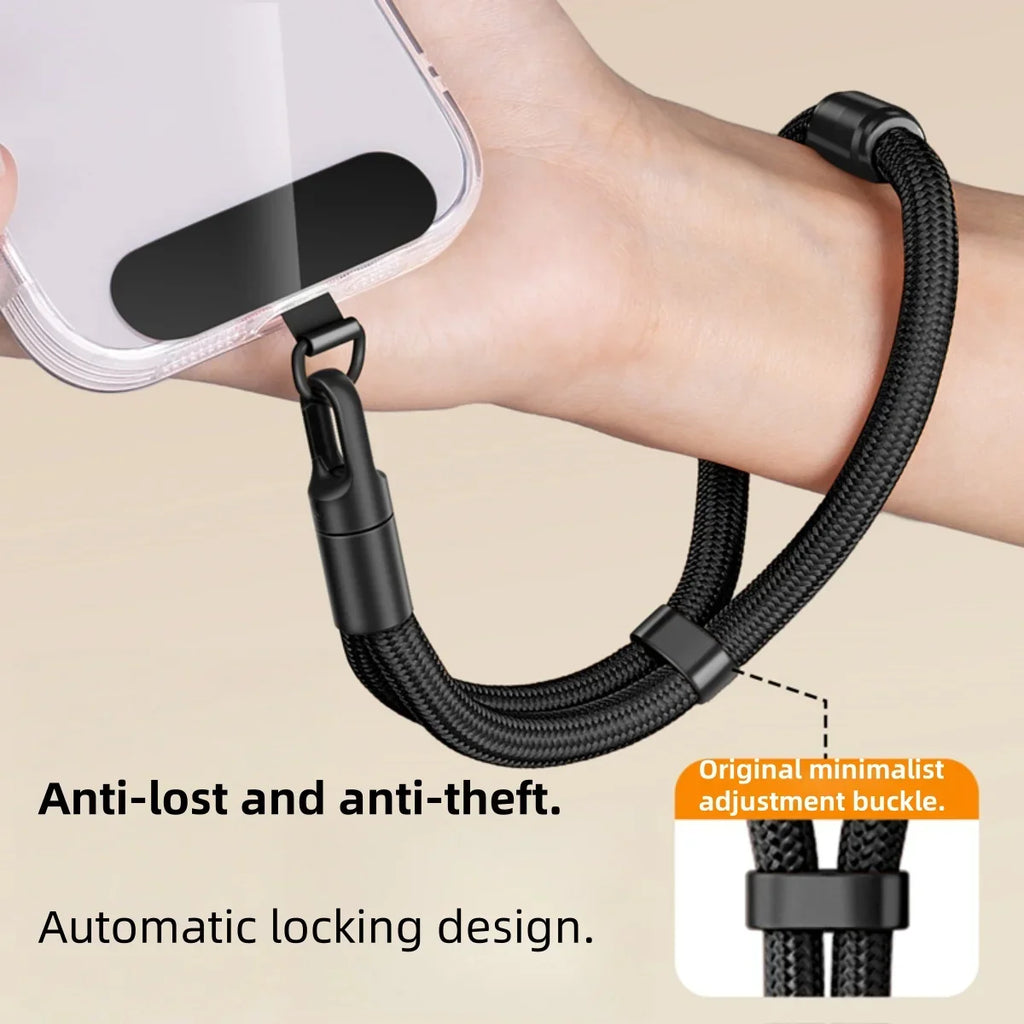 3-in-1 Switchable Mobile Phone Lanyard Adjustable Length Universal Mobile Phone Case Strap