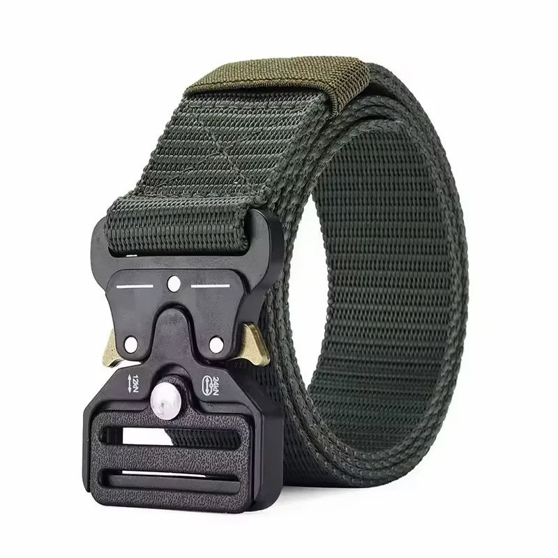 Tactical Belt for Men | All-Weather Nylon Canvas Combat Belt with Neutral Design, Built for Hunting & Outdoor Expeditions