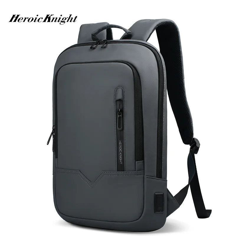 Heroic Knight Laptop Work Backpack Slim Men Waterproof Multifunctional 15.6"17" Business Trip Backpack Fashion Male School Bag