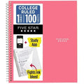Pink Notebook 8.5"x11" for School, Office and Note Taking