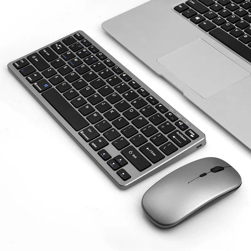 2.4G Wireless Keyboard Mouse Set Bluetooth 5.0 Keyboard Mouse Combo 2 modes Mini Keyboard Mouse For Laptop PC Accessories