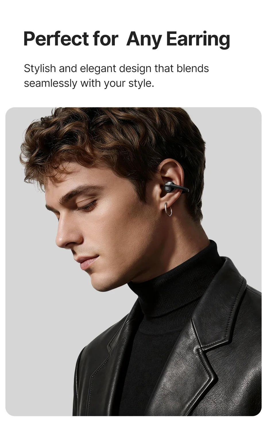 Baseus Bowie MC2 AIR Clip-on TWS Earbuds Ear Clips Wireless Earphones Bluetooth 6.0   Open Earrings 4 Mic ENC Sports Headphones