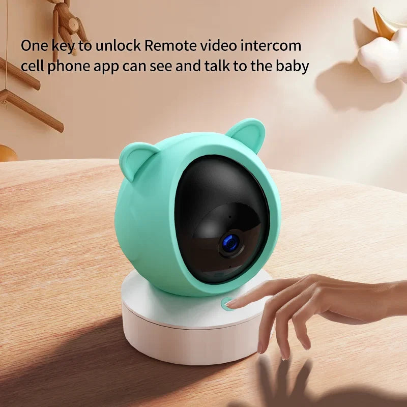 DANMINI 5 "tuya baby monitor 2K high definition WiFi remote mobile APP control up, down, left and right rotation gimbal camera