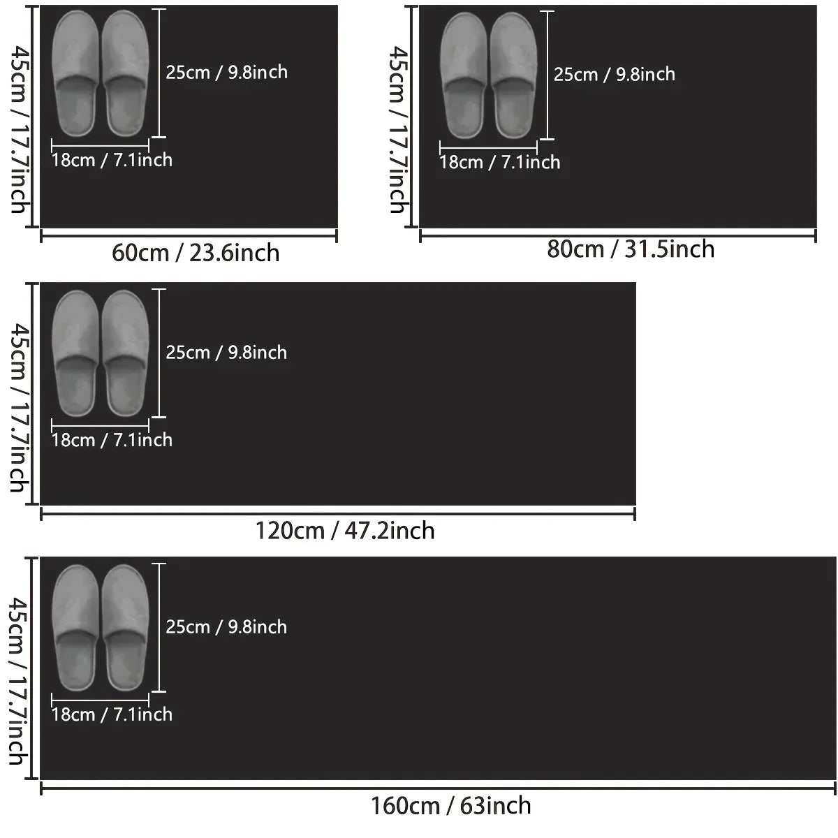 Long imitation woven kitchen floor mats diatom mud printed non-slip mats bathroom absorbent mats door mats restaurant mats