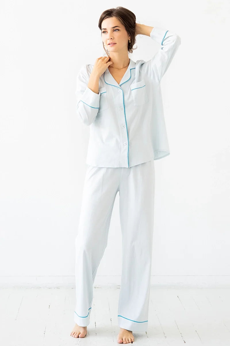 Classic Luxury Pajamas in Brushed Pima Cotton