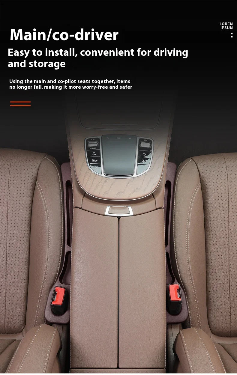 2pcs of Car Seat Gap Plug Strips Car Seat Gap Storage Box, Car Seat Position Storage Box Interior Decoration Items