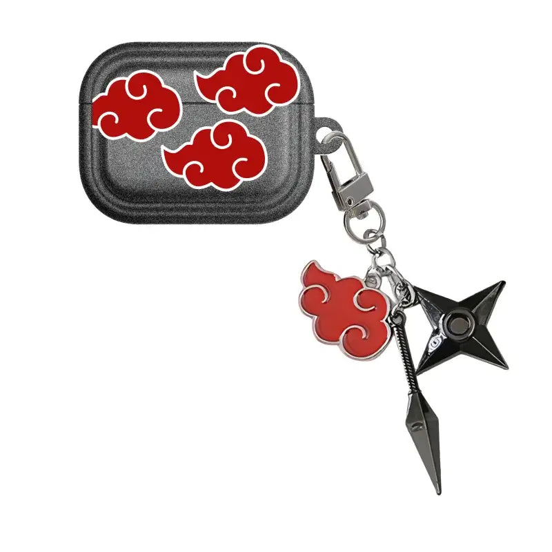 Naruto Akatsuki AirPods Case Shuriken Pendant Protective