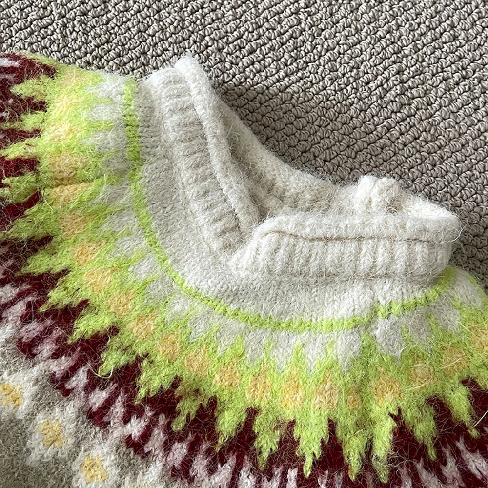 Women's Vintage Pattern Sweater Trendy