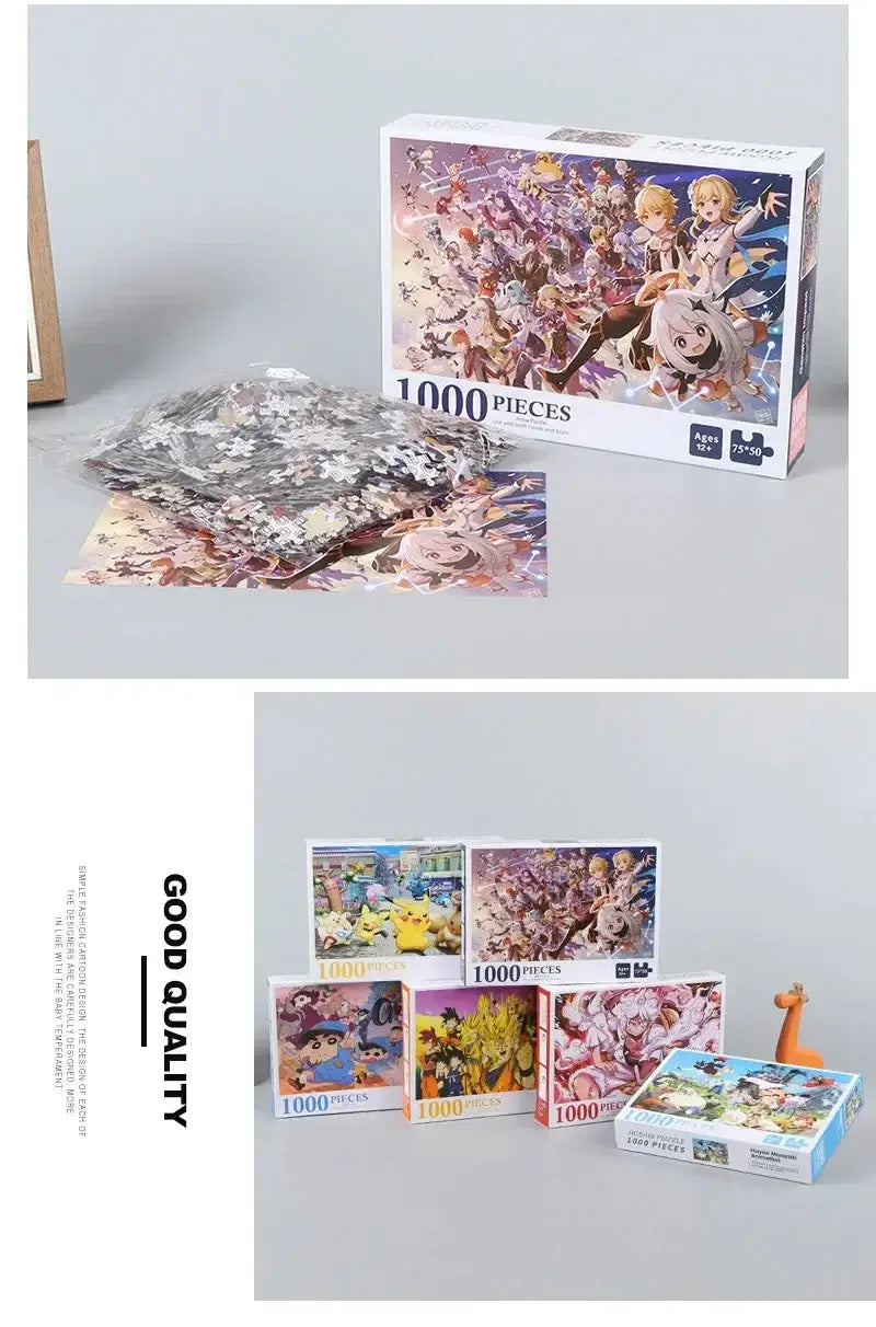 Japanese Anime Naruto Whirlpool Puzzle – 1000 Piece Stress Relief