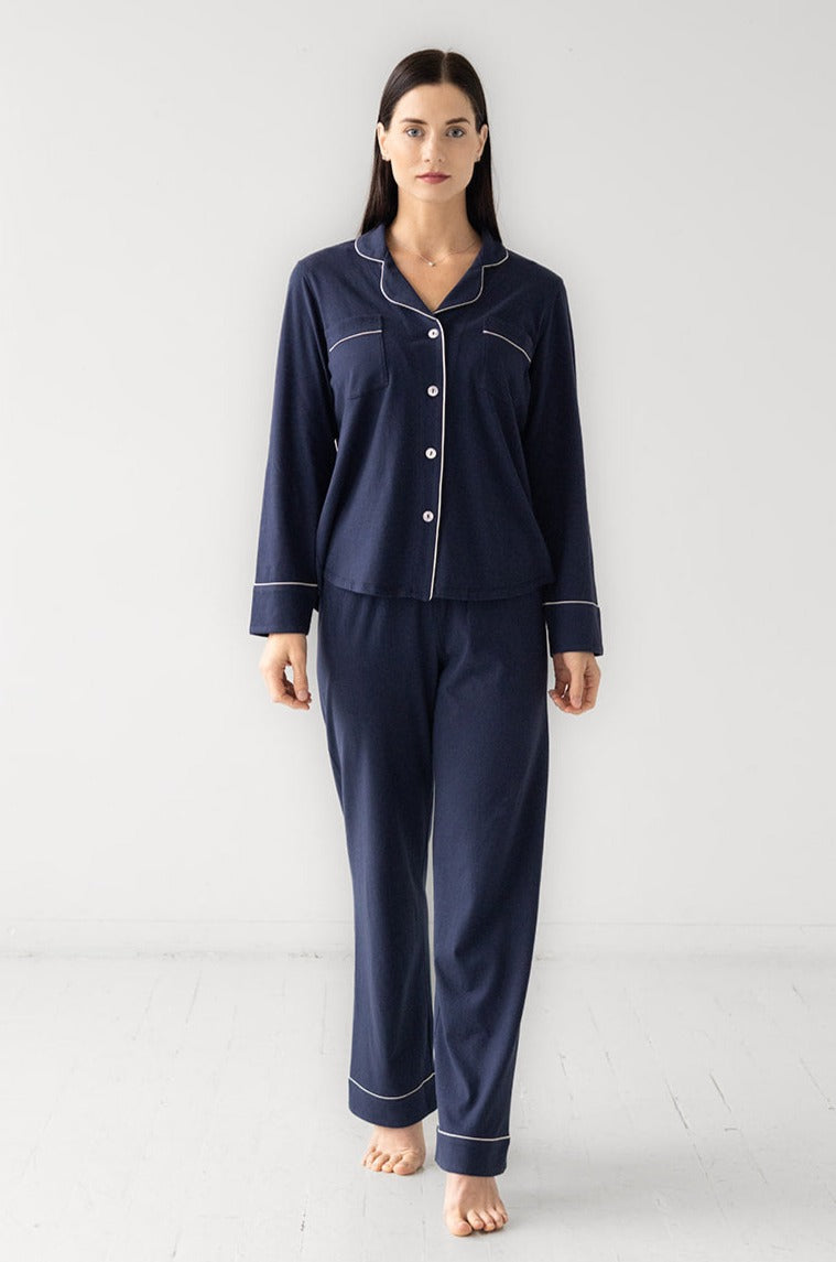 Classic Luxury Pajamas in Brushed Pima Cotton