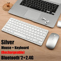 2.4G Wireless Keyboard Mouse Set Bluetooth 5.0 Keyboard Mouse Combo 2 modes Mini Keyboard Mouse For Laptop PC Accessories