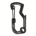 1/2/5pcs Outdoor Backpack Carabiner Multifunctional Print D Ring