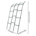 Garden Arch Trellis 82.7in Tall, Climbing Plant Support 35.4x31.5in, Steel Arbor for Cucumber Grape Vine Tomato
