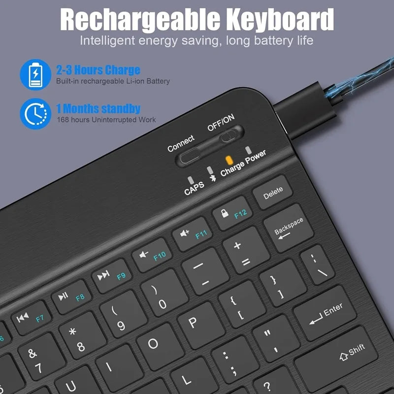 Bluetooth Wireless Keyboard Mini Keyboard For Laptop Tablet Phone Ipad Xiaomi Rechargeable Gaming Keyboard Android iOS Windows