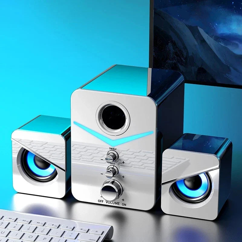 Bluetooth Speaker Home Theater Sound Bass System Mini Speakers Desktop Computer MP3 Player Audio for PC Phone Subwoofer Soundbar