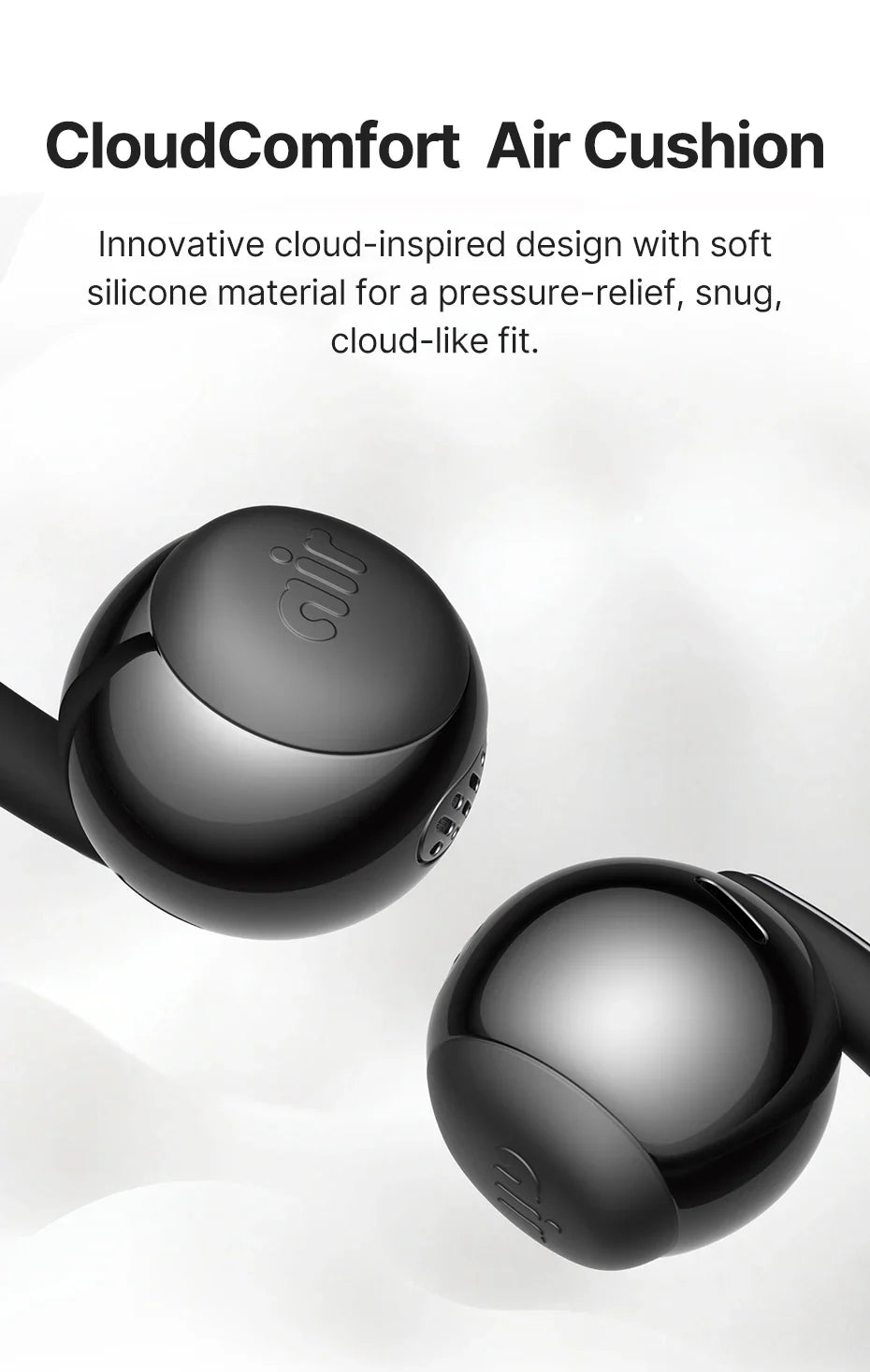 Baseus Bowie MC2 AIR Clip-on TWS Earbuds Ear Clips Wireless Earphones Bluetooth 6.0   Open Earrings 4 Mic ENC Sports Headphones