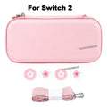 Portable Carrying Case for Switch 2 Traveling Bag Hard Shell Protective Cover with 10 Games Card Slots and 4pcs Joystick Covers