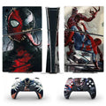 Spider Digital Skin Sticker Decal Cover for PS5 Slim Console and 2 Controllers