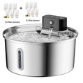 3L 5V USB Stainless Steel Wireless Recharging Sensor Auto Cat Water Drinking Fountain For Cats Dog Drinker Pet Dispenser Bowl