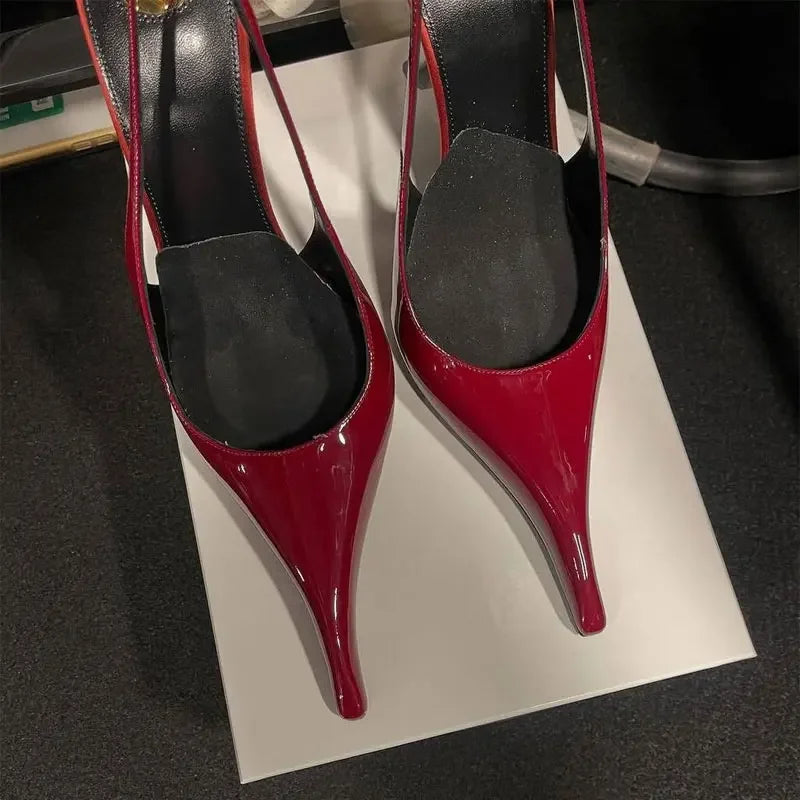 New Fashion Pointed High-heel 10.5 cm Women's Sandals Summer Women Shoes Sandalias De Mujer Shoes for Women Size 34-43