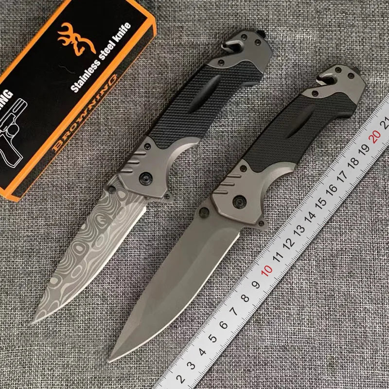 Folding Knife Outdoor Stainless Steel Pocket Knife Carry Folding Knife Fruit Knife Camping Portable High Hardness Sharpness
