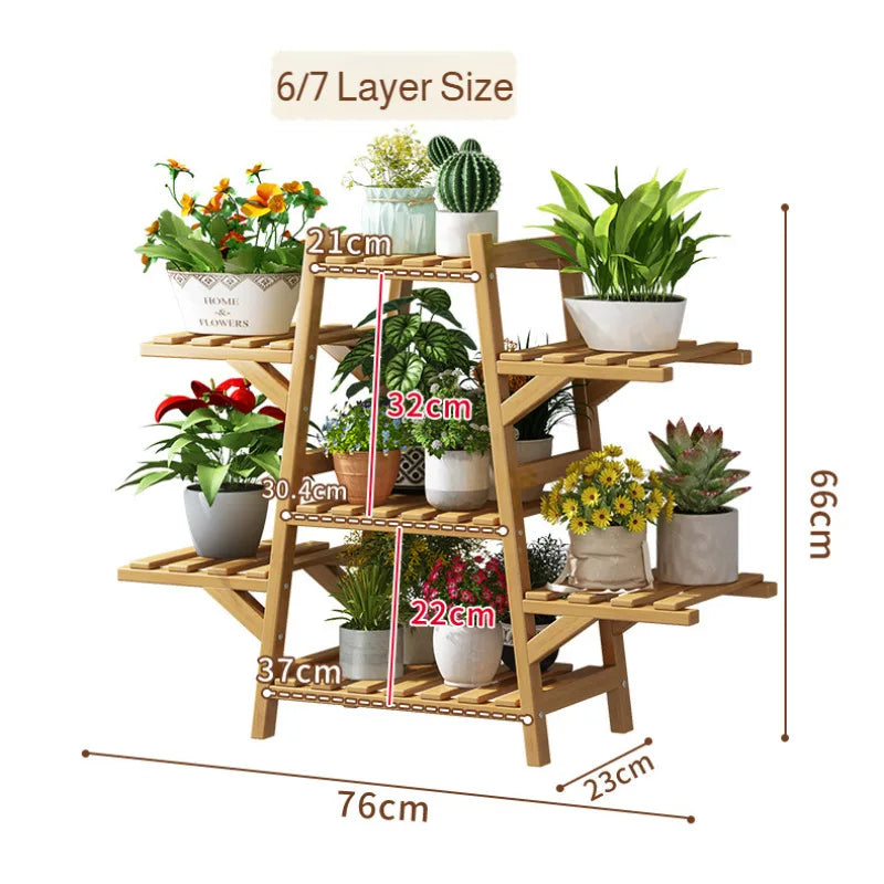 Floor-standing Rack Multi-layer Balcony Flower Rack Living Room Plant Rack Flower Pot Rack Climbing Flower Rack Succulent Plant