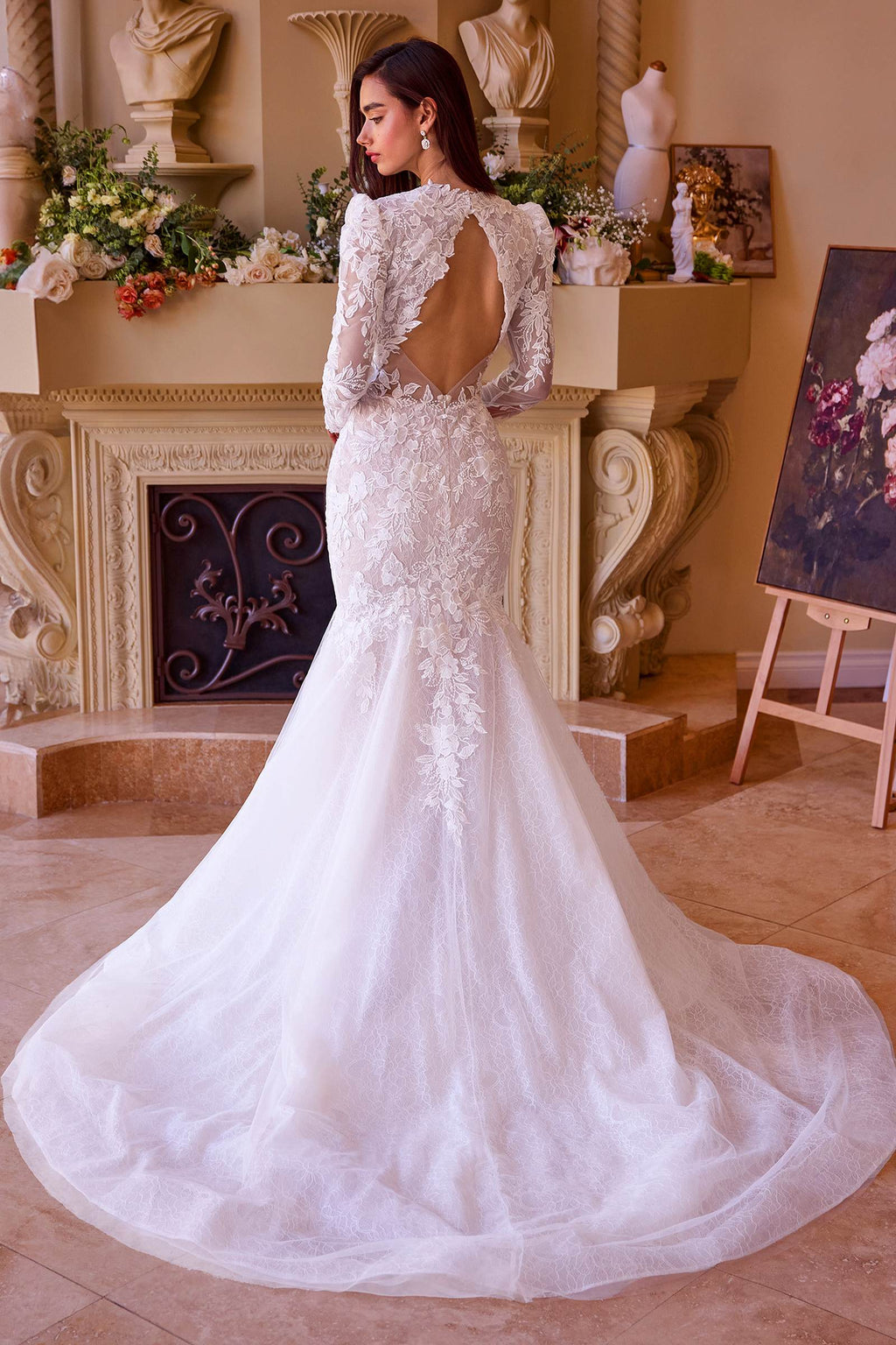 Andrea & Leo WL036 Dress Long Sleeve Lace Mermaid Bridal Gown