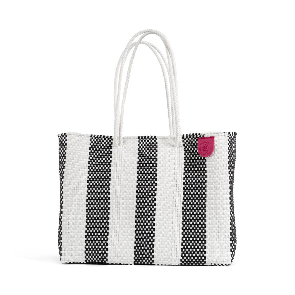 Zebra Woven Super Tote