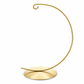 Solid Round Base Gold Metal Ornament Display Stand 7.8 Inches