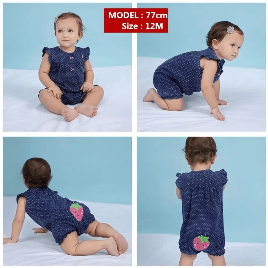 Baby Girl Clothes One-Piece Jumpsuits Baby Clothing Cotton Short Romper Infant Girl Clothes