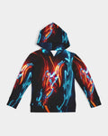 ELECTRICLY BLUE AND RED DESIGN BY FLIPSTYLEZ Kids All-Over Print Hoodie