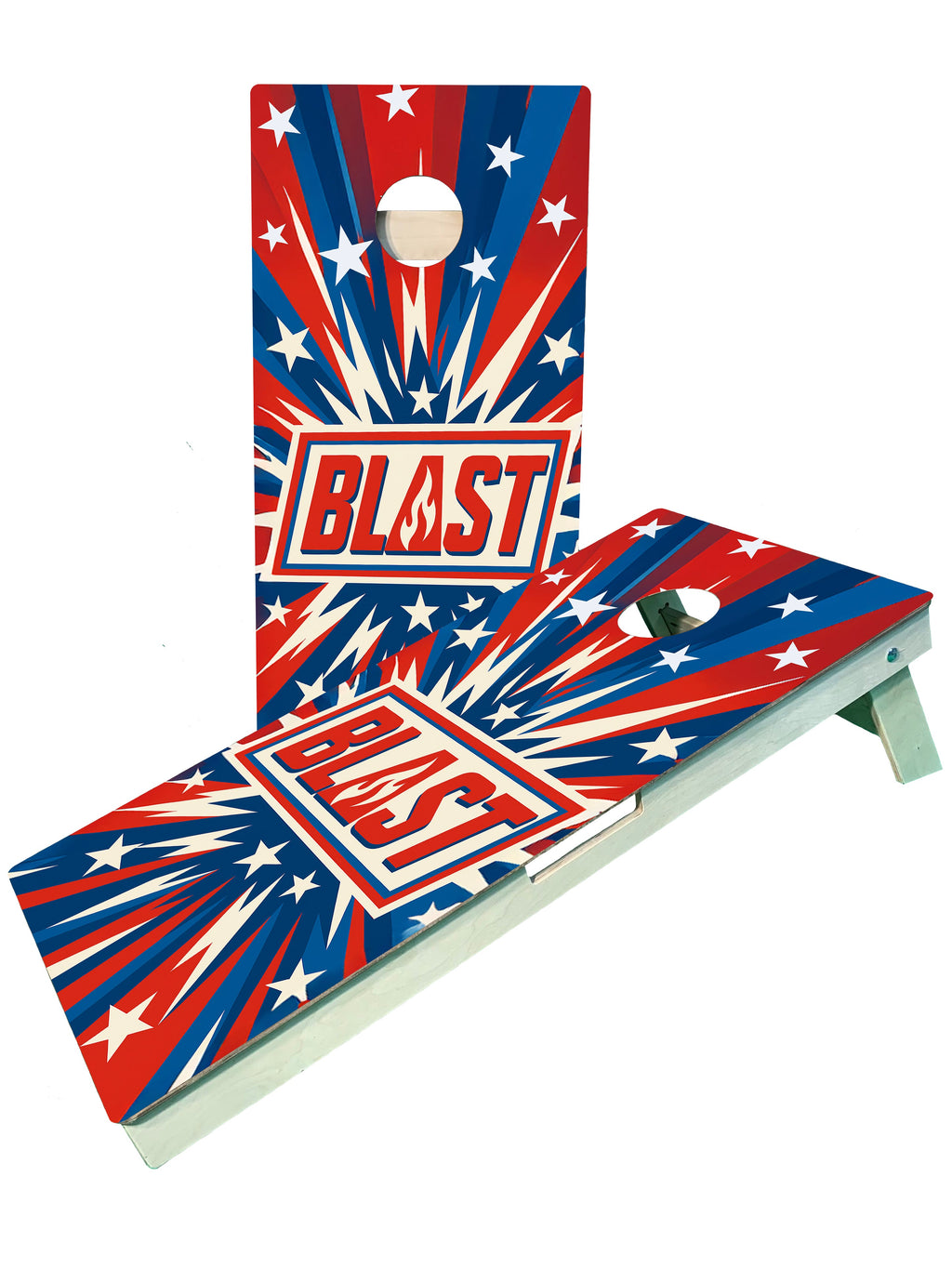 Blast Logo- USA Fireworks Cornhole Boards