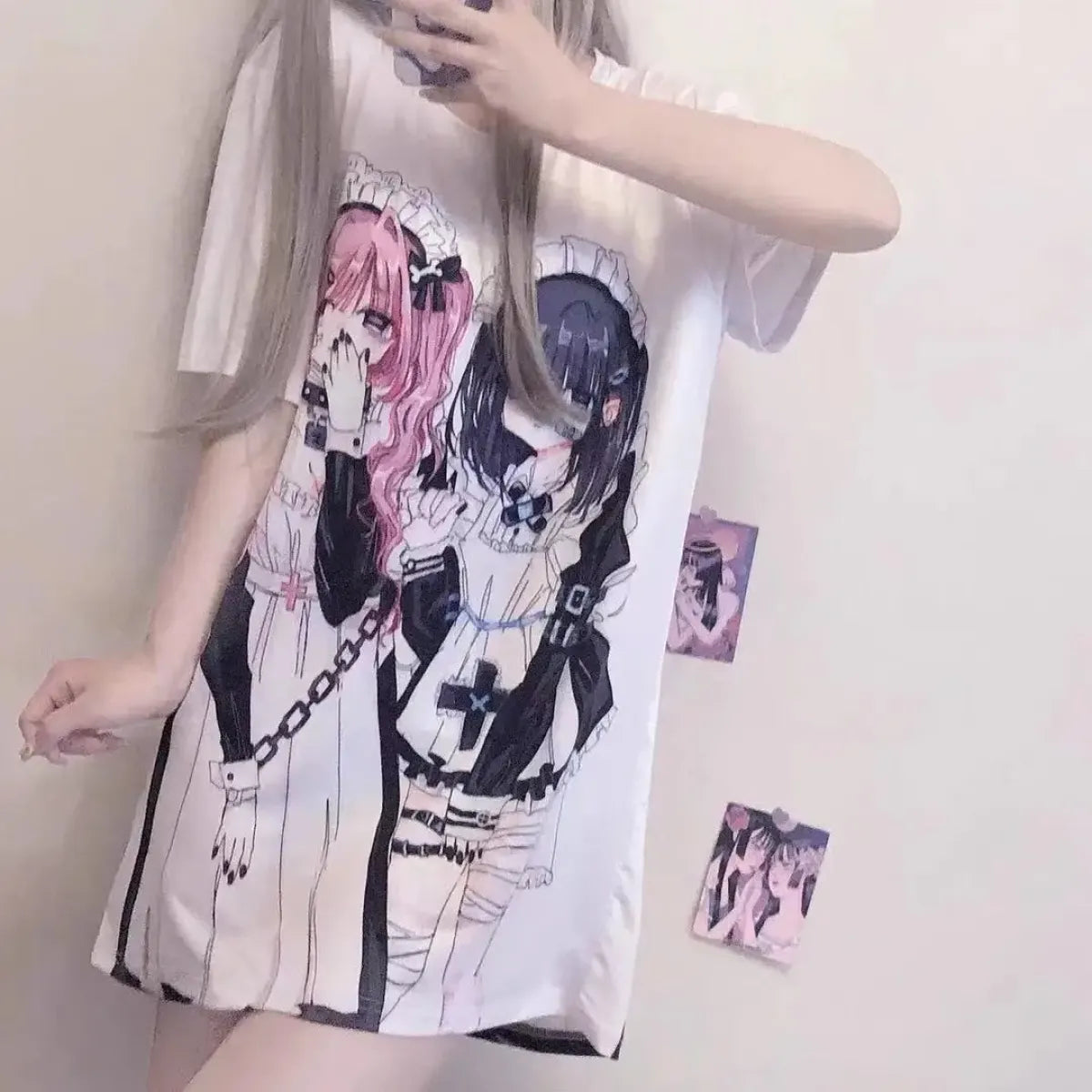 Breezy Loose Cartoon Print Shirt