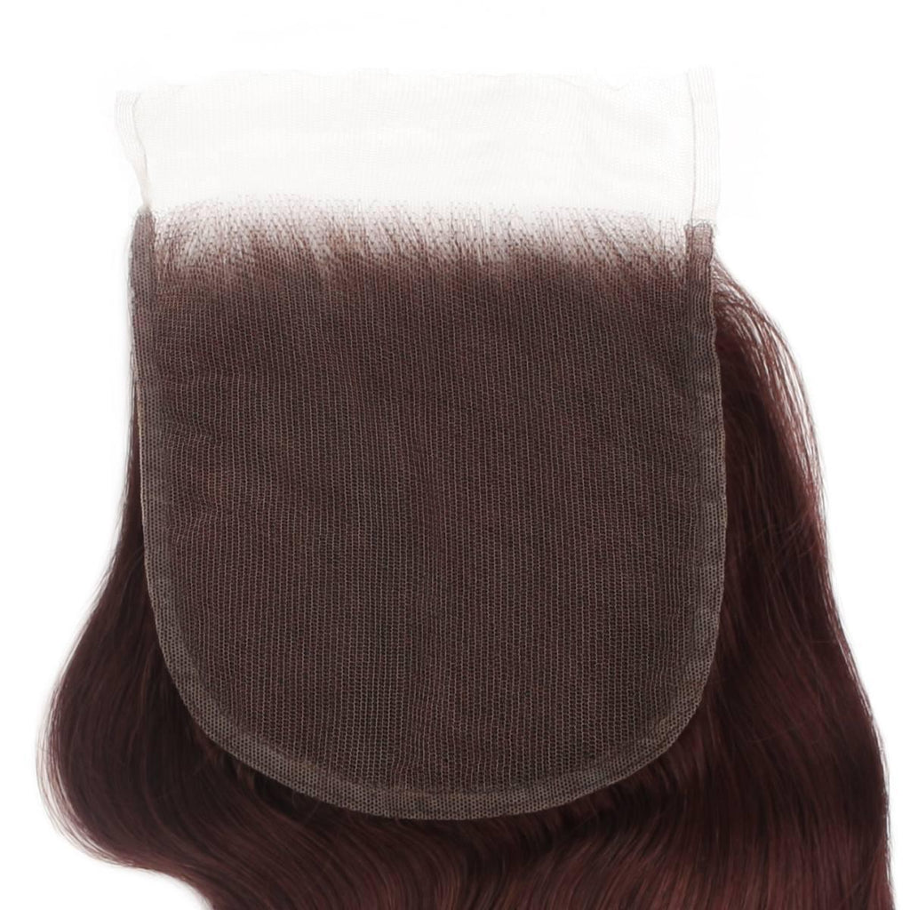 Burgundy Body Wave 5x5 HD Lace Human Hair Closure