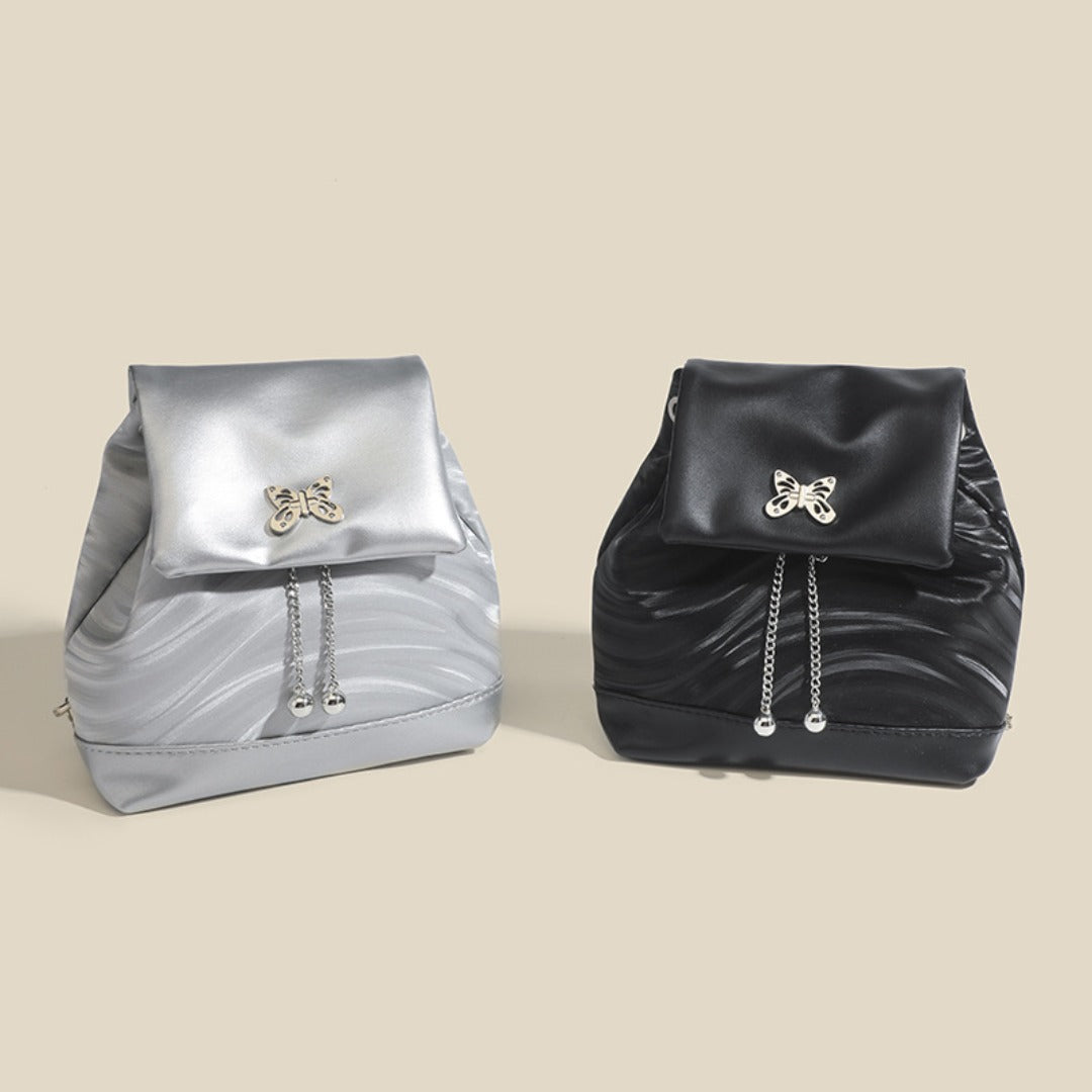 Mini chain backpack, bag women's summer fashion backpack, student backpack purse
