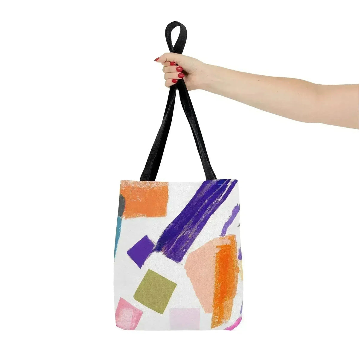 Large Tote Bag Pastel Pattern