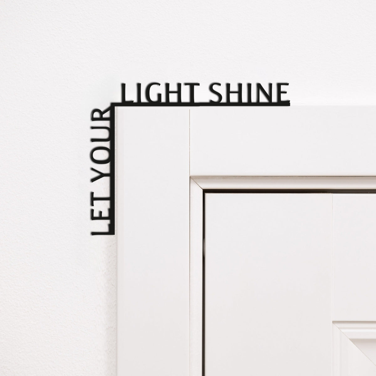 Wooden Corner Quote – Let Your Light Shine