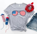 American Flag Sunglasses T-Shirt | Premium Cotton | Bella Canvas
