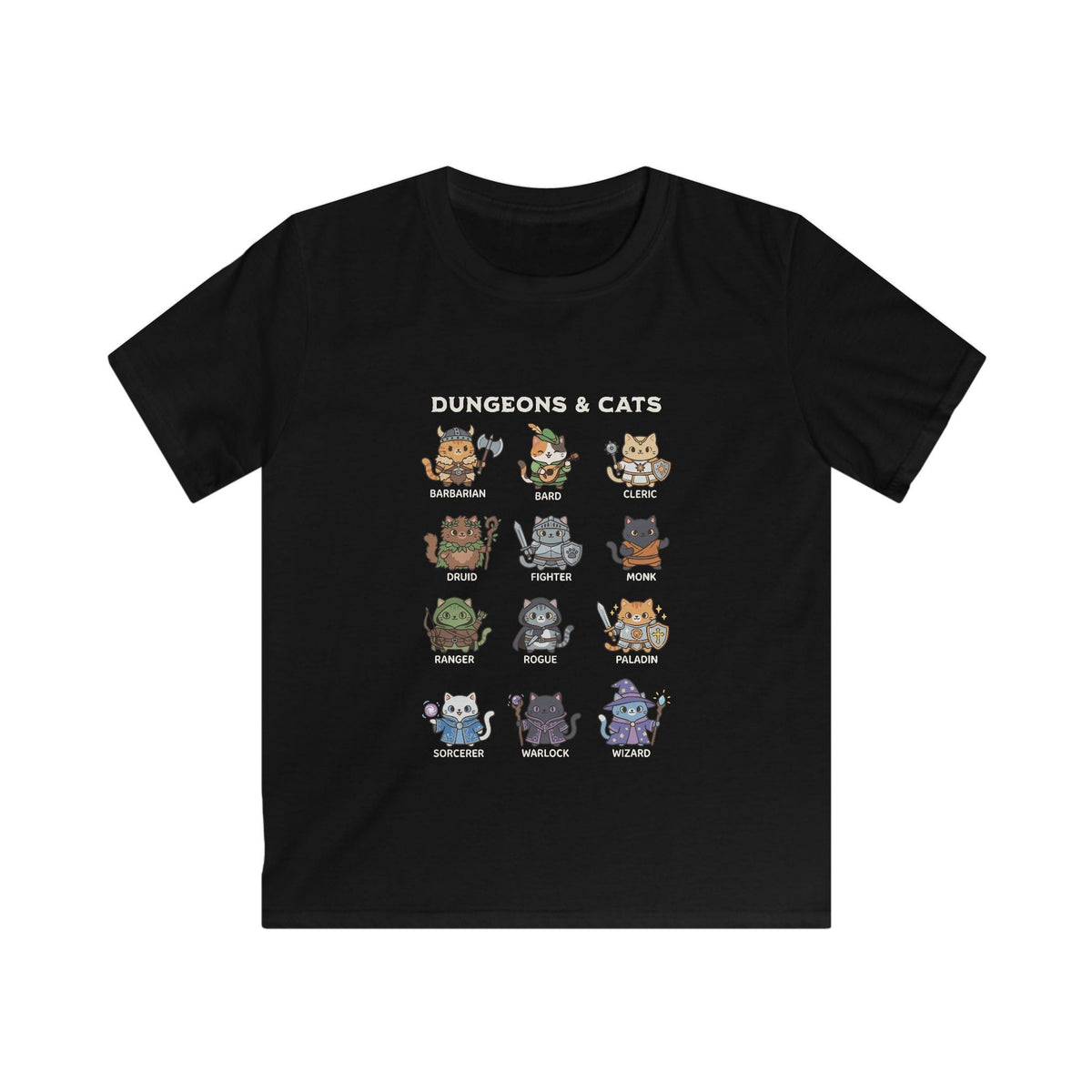 Dungeons & Cats Kids T-shirt