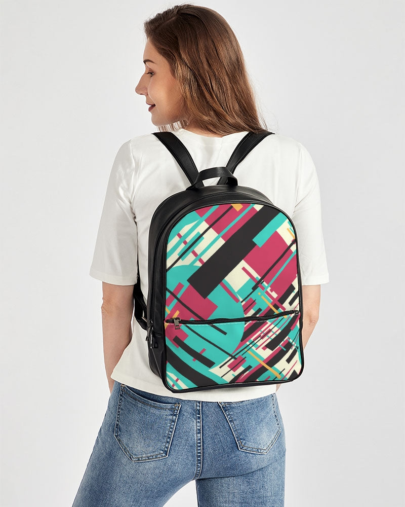 CREATIVE ABSTRACT CREATED BY FLIPSTYLEZ Classic Faux Leather Backpack