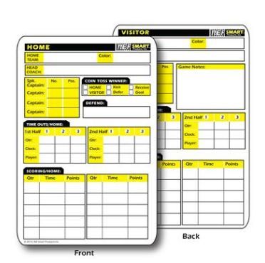 Ref Smart 2-Sided Rewritable Football Game Card