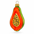 Papaya Glass Christmas Ornament