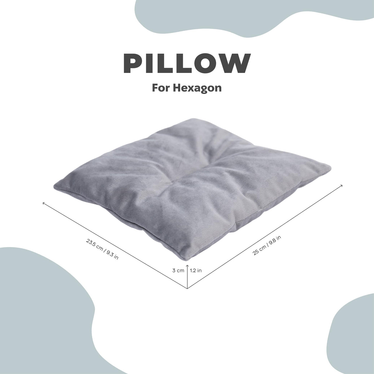 Cat Cushion Pillow - Gray