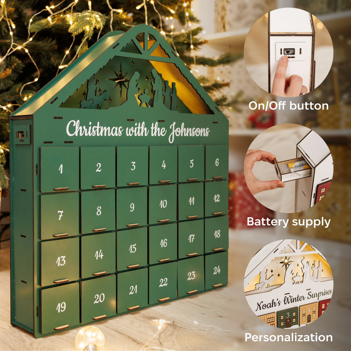 Christmas Advent Calendar - Green