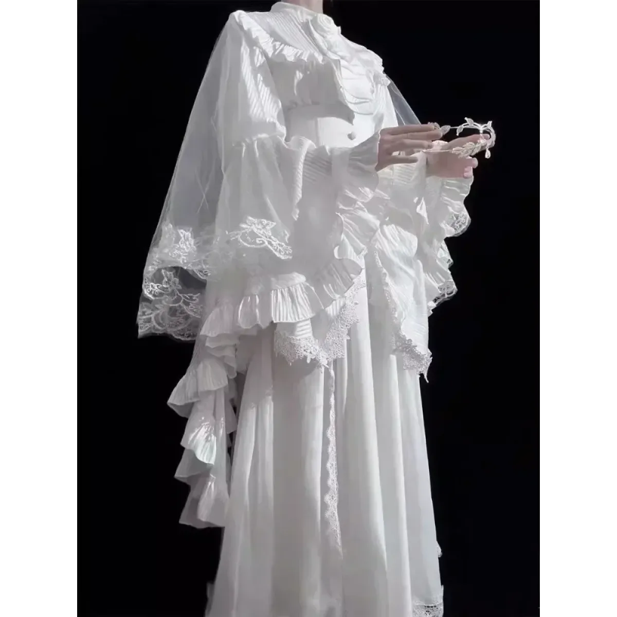 Harajuku Lolita Ruffle Sleeve Top